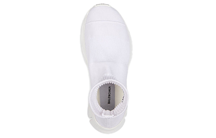 (WMNS) Balenciaga Speed 3.0 High-Top Running Shoes White 654466W2DN29000
