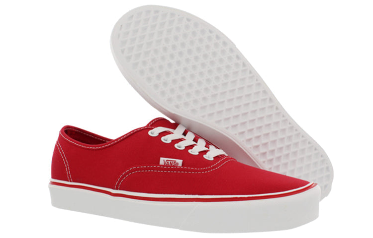 Vans Authentic Lite Casual Skateboarding Shoes Red VN0004OQL5Q