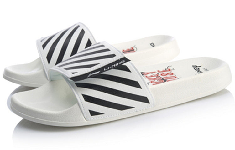 Li-Ning Sports Fashion Series Disney Mickey Crossover Stylish White Slippers AGAQ023-5