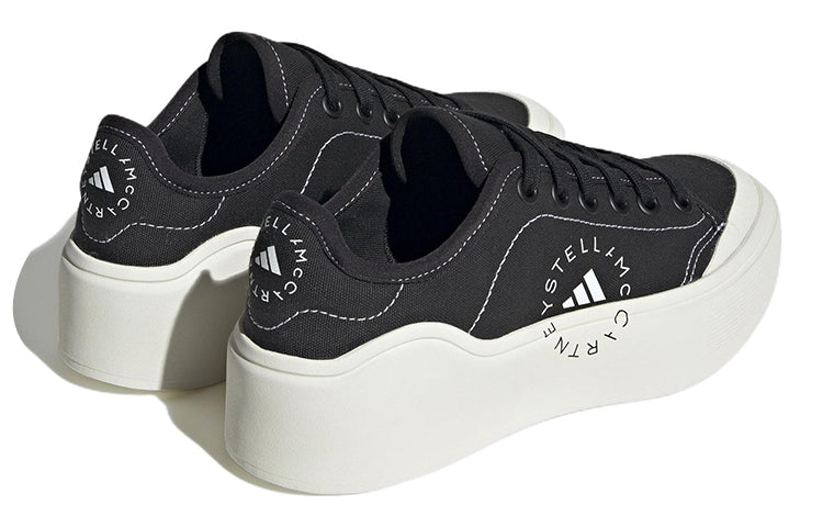 adidas by Stella McCartney Court Shoes 'Core Black Off White' HP5702