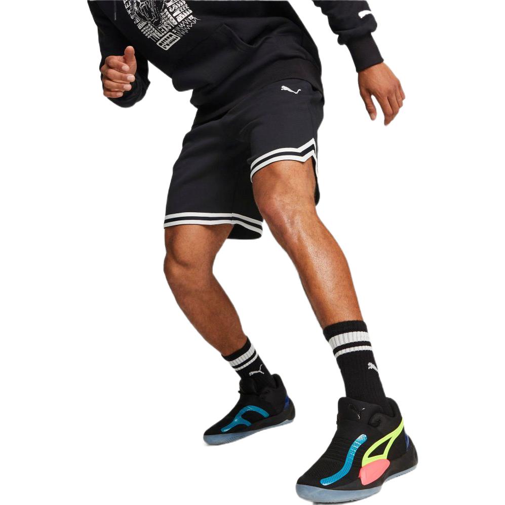 PUMA Logo Automatic Basketball Shorts 'Black' 536134-01