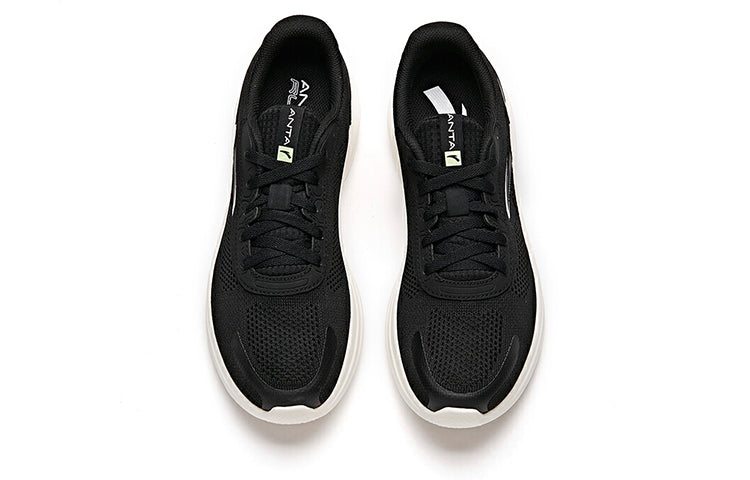 ANTA Running Series Sneakers Knit 'Black White' 112135571-1