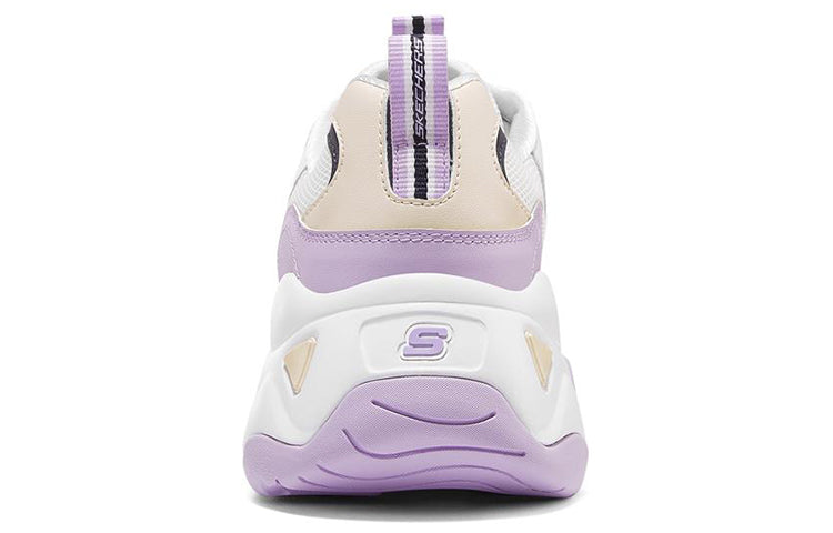 (WMNS) Skechers D'Lites 3.0 low running Shoes GS White/Purple 896008-WLV