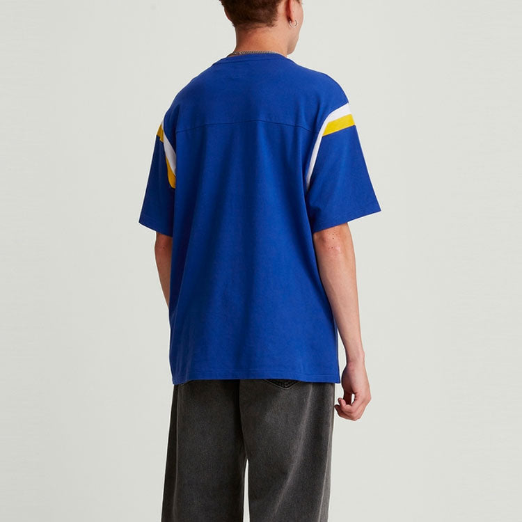 Men's Levis  Peanuts Crossover Sports Round Neck Printing Short Sleeve Blue 23895-0005
