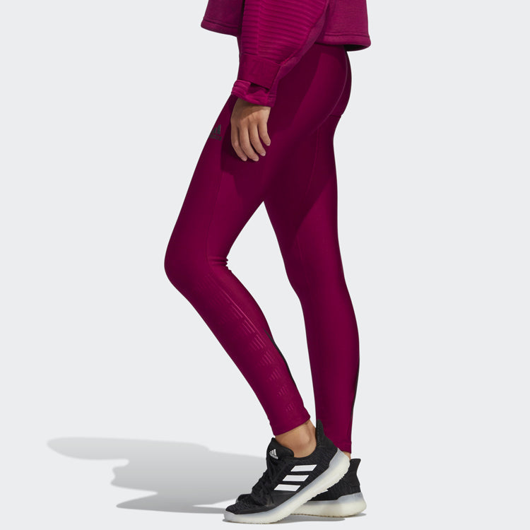 (WMNS) adidas Sports Leggings Deep-Wine FT7021