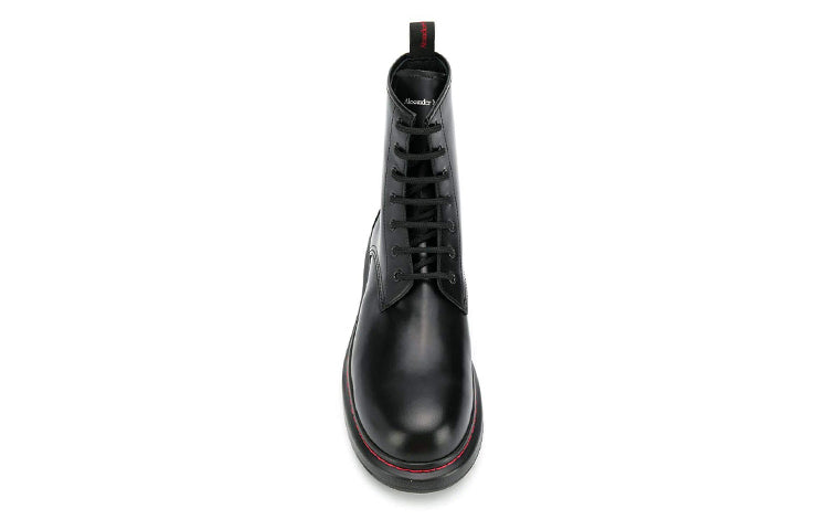 Alexander McQueen Ankle Leather Boot 'Black' 586191WHX511000