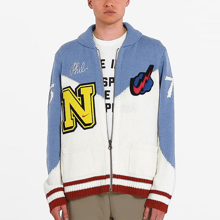 Nike Zipper Knit Asia Sizing 'Blue White' BV4616-110