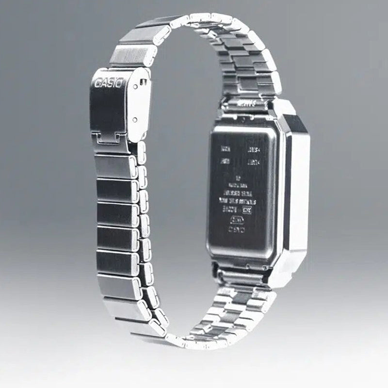 Casio Youth G-Shock Digital Watch 'Silver Black' A100WE-1A
