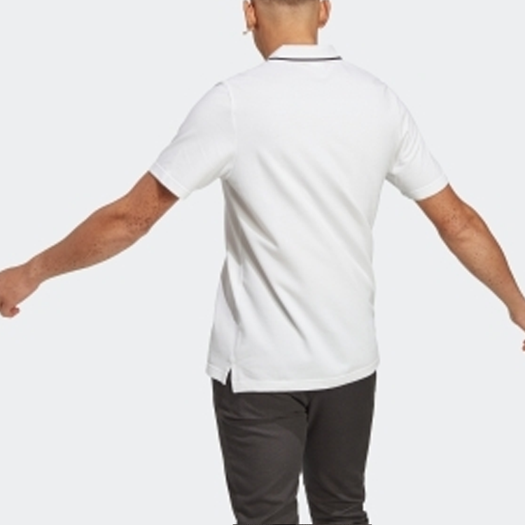 adidas Essentials Piqu Small Logo Polo Shirt 'White' IC9315