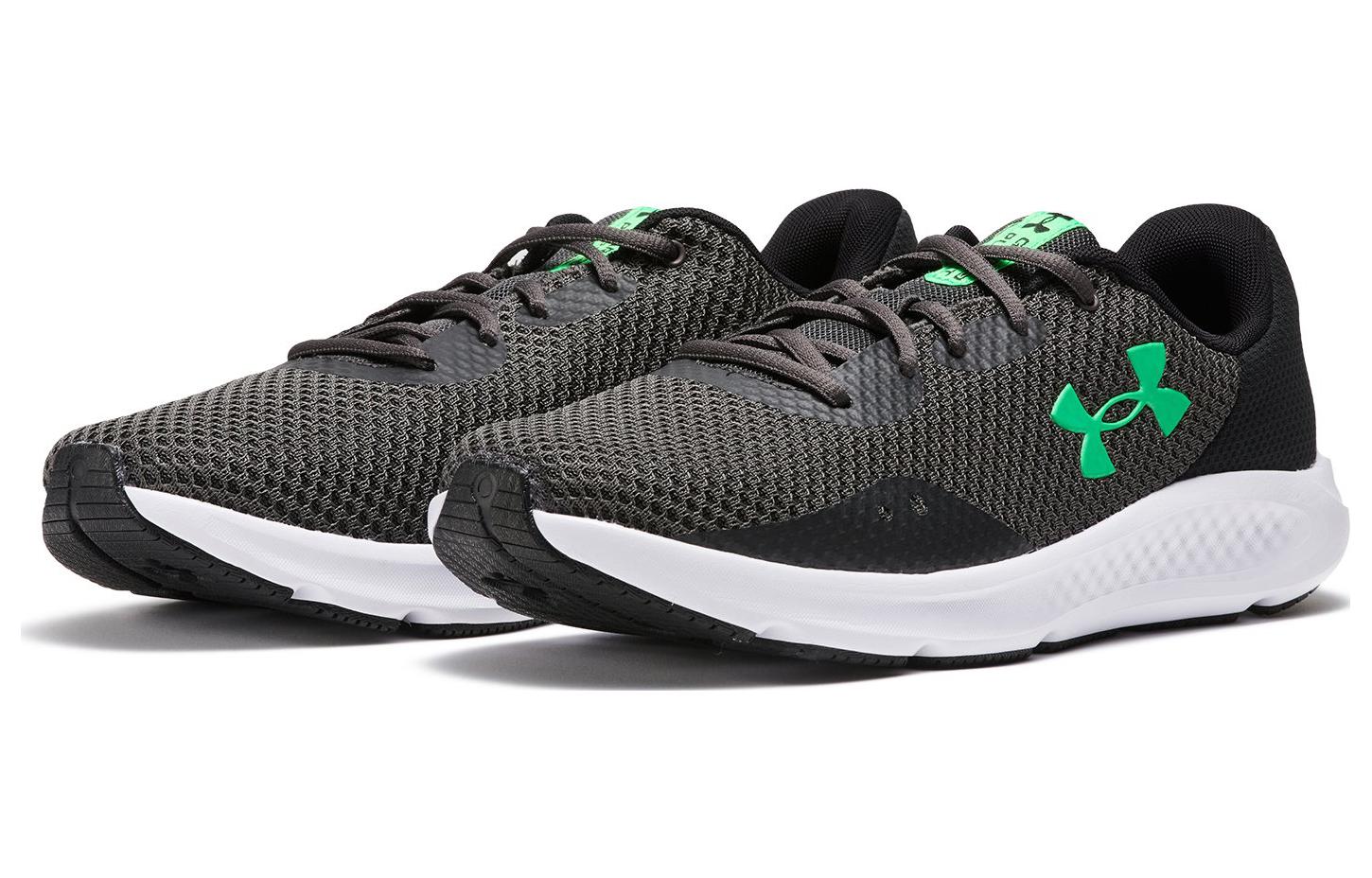Under Armour Charged Pursuit 3 Running Shoes 'Black Green' 3025801-101