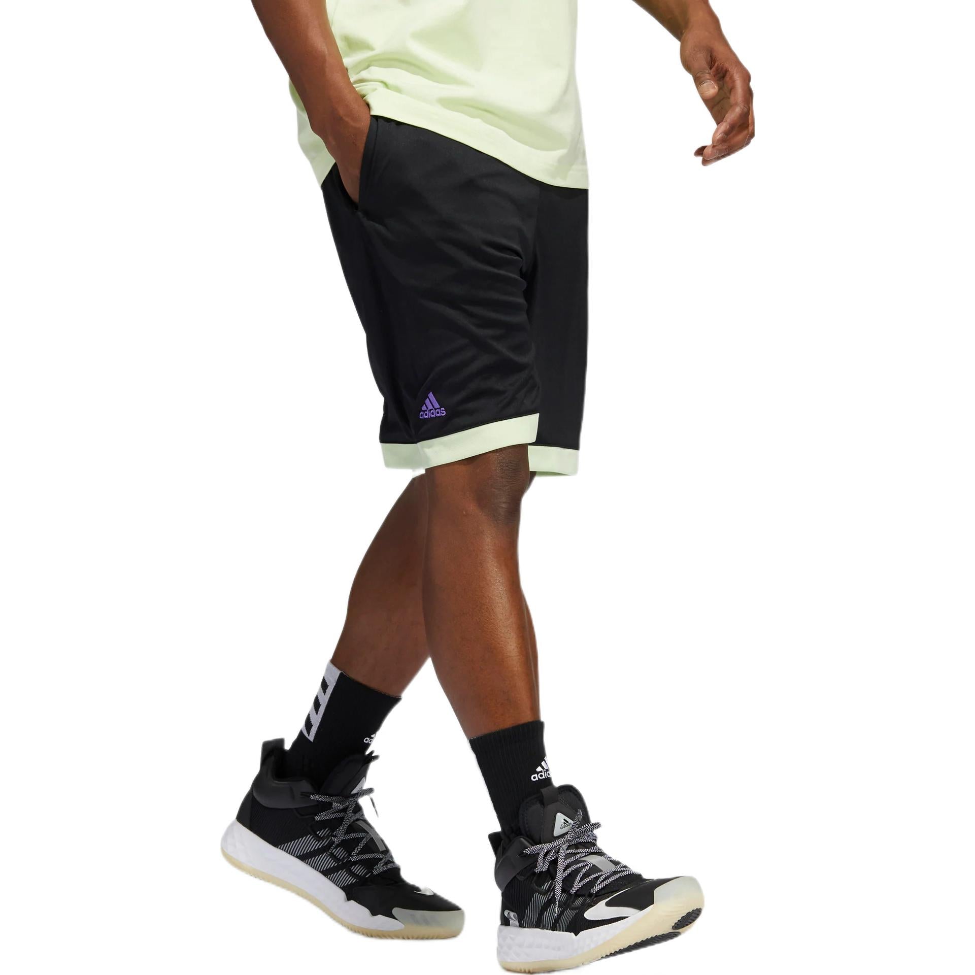 Men's adidas Hdn Avatar S James Harden Logo Basketball Sports Shorts Black H62290