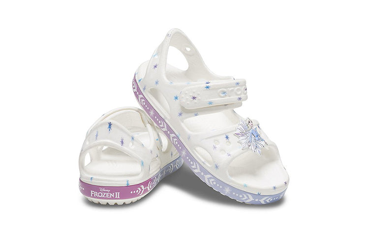 (PS) Crocs Funny Frozen White Sandals 206172-100