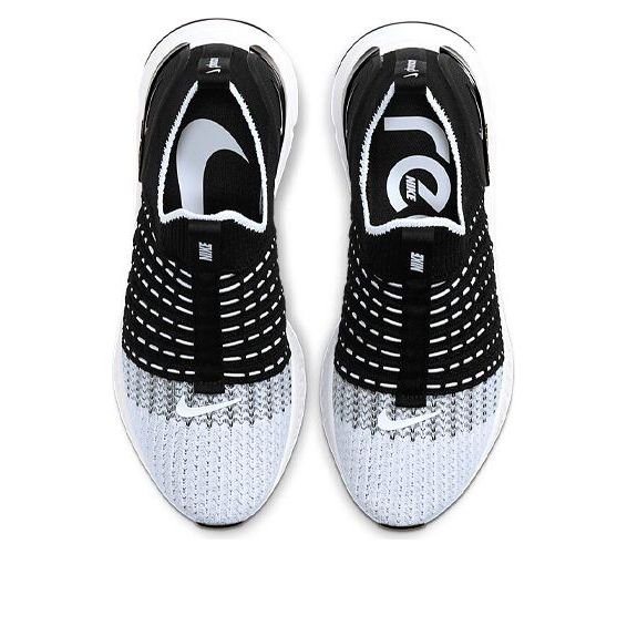 (WMNS) Nike React Phantom Run Flyknit 2 'Black White' CJ0280-001