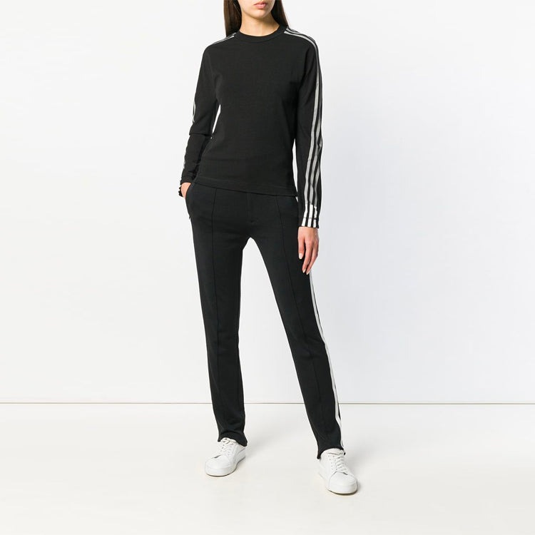 (WMNS) Y-3 Round Neck Long Sleeves Hoodie Black DP0771
