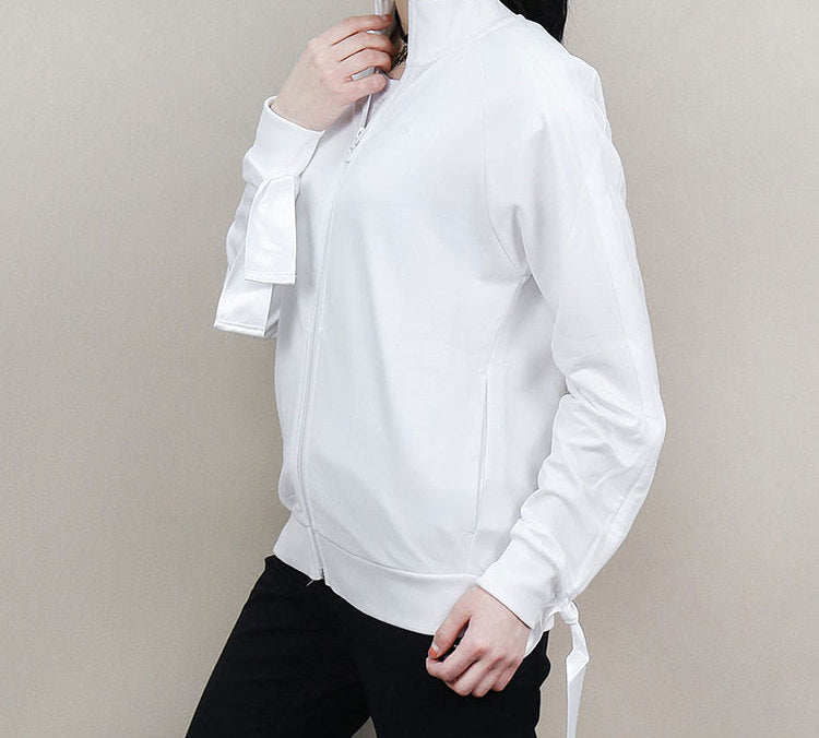(WMNS) PUMA Cuff Stand Collar Casual Jacket White 850234-02