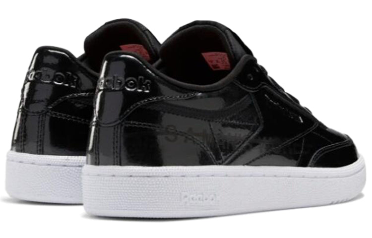 (WMNS) Reebok Club C 85 Patent Leather 'Black' EG5986