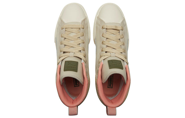 (WMNS) PUMA Mayze Mid Safari High-Top Sneakers Ivory 383688-01