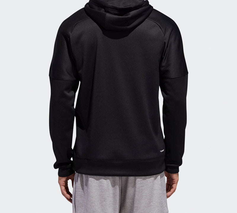adidas Logo Printing hooded Pullover Sports Black DH9018