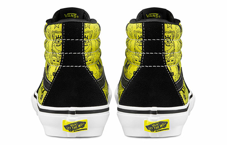 Vans Mike Gigliotti x SpongeBob SquarePants x Skate SK8-HI 'Black Yellow' VN0A5FCCZAU