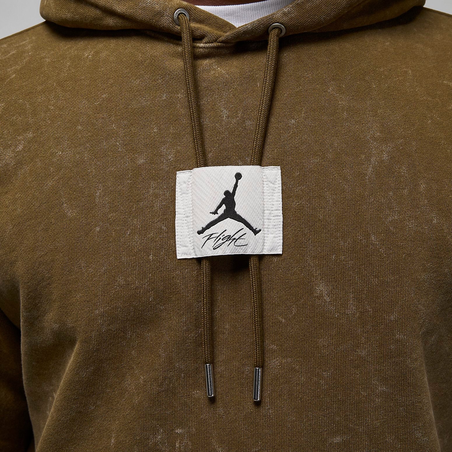 Air Jordan Flight Fleece Washed Pullover Hoodie 'Light Olive' DR3087-385