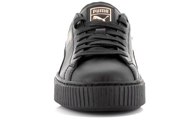 (WMNS) PUMA Basket Platform RG 'Black Gold' 368190-01