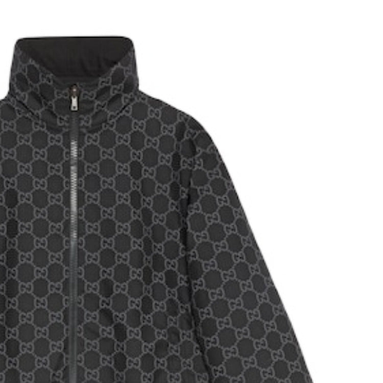 Gucci Reversible GG Ripstop Nylon Jacket 'Black Grey' 770276-Z8BPL-1043