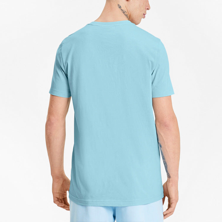 PUMA Embroidered logo Short Sleeve Sky Blue 597370-18