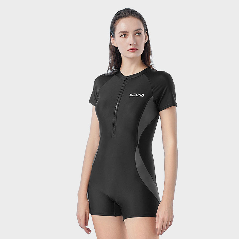 (WMNS) Mizuno One Piece Swimsuit 'Black' N2CA3318