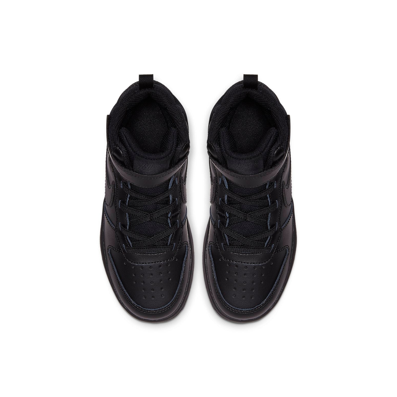 (PS) Nike Court Borough Mid 2Velcro 'Triple Balck' CD7783-001