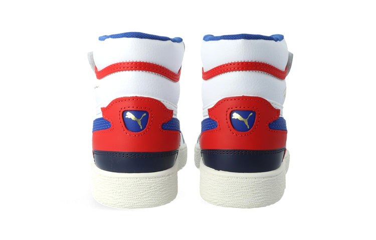 (PS) PUMA Ralph Sampson Mid V Ps Sneakers White/Blue/Red 370927-02