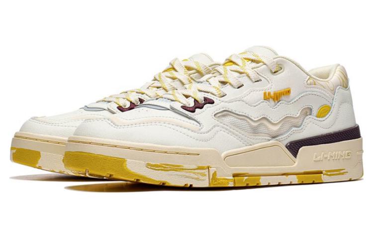 Li-Ning 001 BTC PRM Comfy Shoes 'White Yellow Black' AGCT067-3