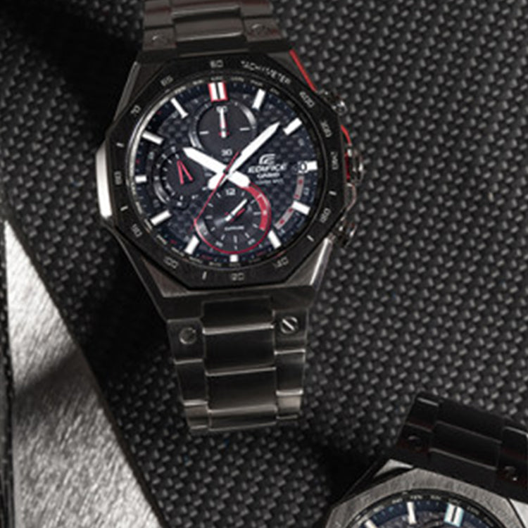 Casio Edifice Analog Octagon Watch 'Crystal Silver Black' EQW-A2100
