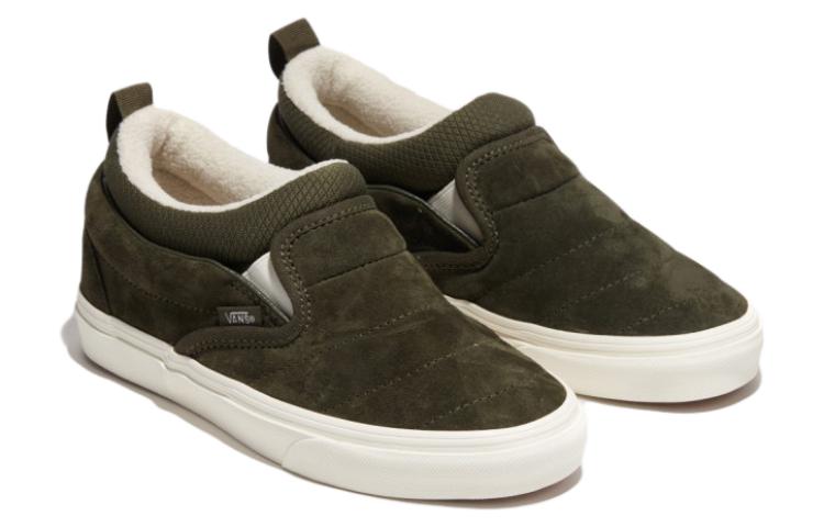 Vans Cozy Knit Slip-on Mid Skate Shoes 'Olive' VN0009QUOLV