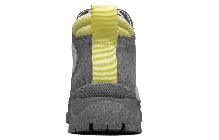 (WMNS) Skechers Bobs Broadies 'Grey Yellow' 113437-GRY