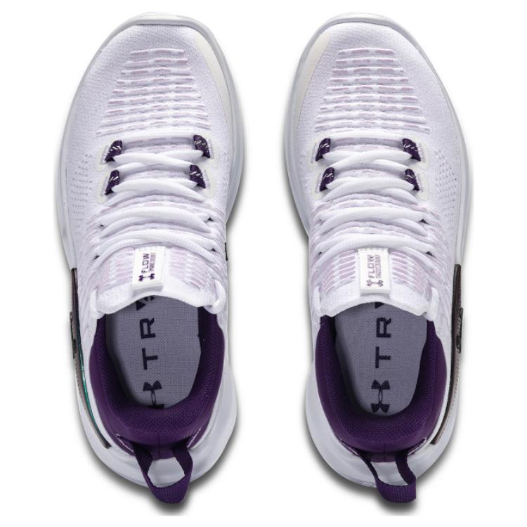 (WMNS) Under Armour Flow Dynamic IntelliKnit 'White Purple' 3027284-100