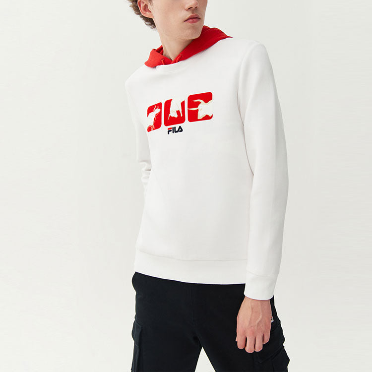 FILA Casual Sports Knitted Turtleneck Jumper For Men White F11M118297F-WT