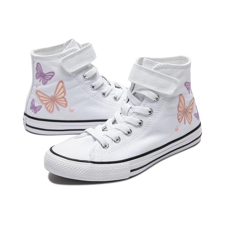 (PS) Converse Chuck Taylor All Star Easy-On Butterflies 'White Pink Phase Grape Fizz' A07424C