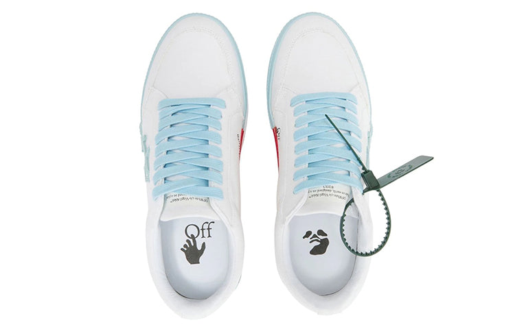 Off-White Vulcanized Low Sneaker 'White Blue' OMIA085S22FAB0010140