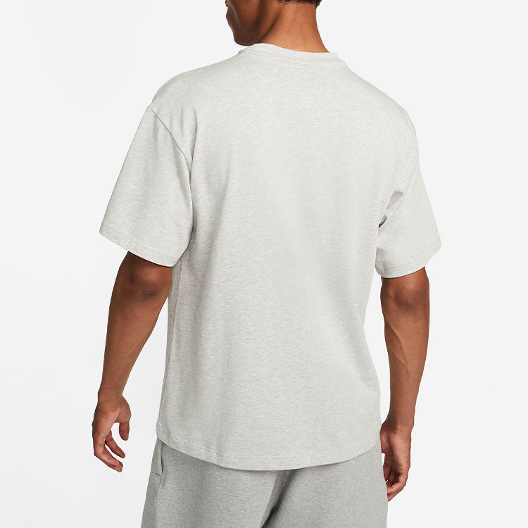 Men's Nike Eye Pattern Logo Printing Round Neck Casual Short Sleeve Gray T-Shirt DX5832-050