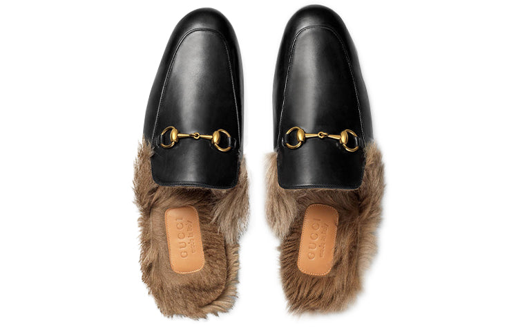 Gucci Princetown Series Wool Slipper Black 397647-DKHH0-1063