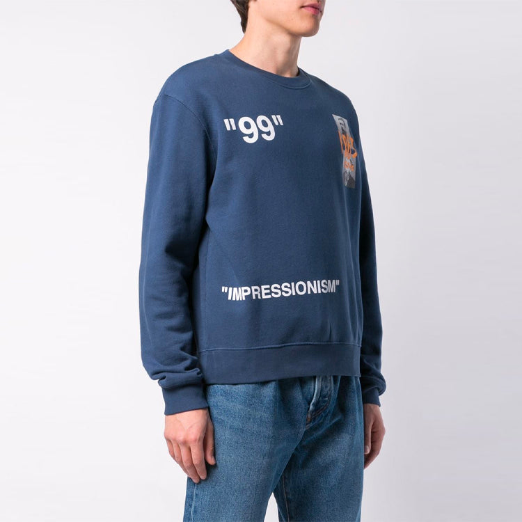 Off-White SS19 99 Summer 1863 Crew Neck sweatshirt OMBA025R19B970093088