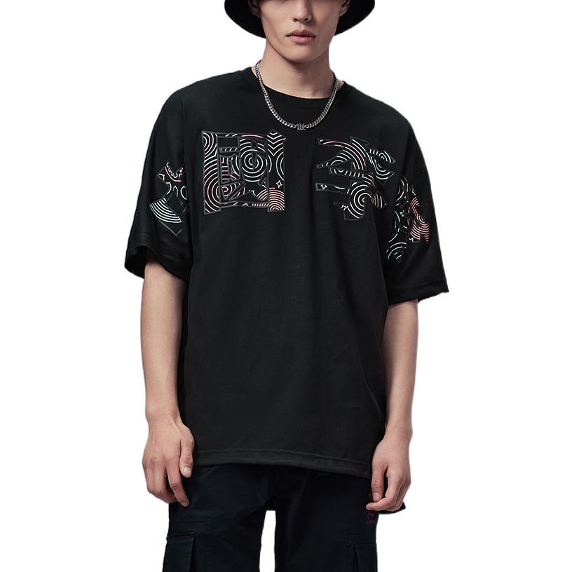Li-Ning Big Logo Loose Fit T-shirt 'Black' AHSS100-1