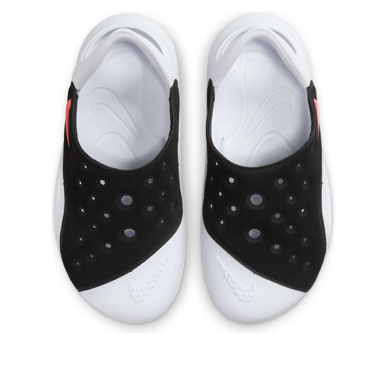 (PS) Nike Aqua Swoosh Sandals 'Black Hyper Orange' FN0876-001