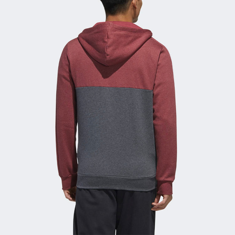 Men's adidas Hooded Sports Red Gray Jacket GD5504