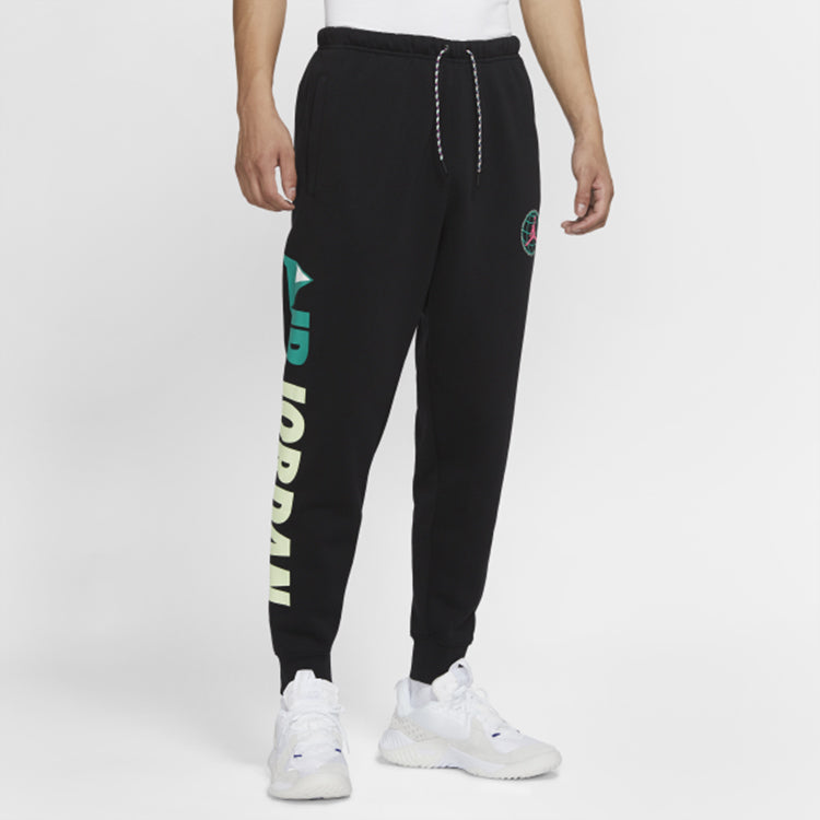 Air Jordan Winter Utility Fleece Lined Bundle Feet Casual Sports Long Pants Black CT3496-010