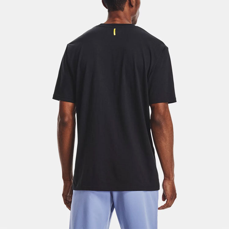 Men's Under Armour Outdoor Athleisure Casual Sports Short Sleeve Black 1364969-001