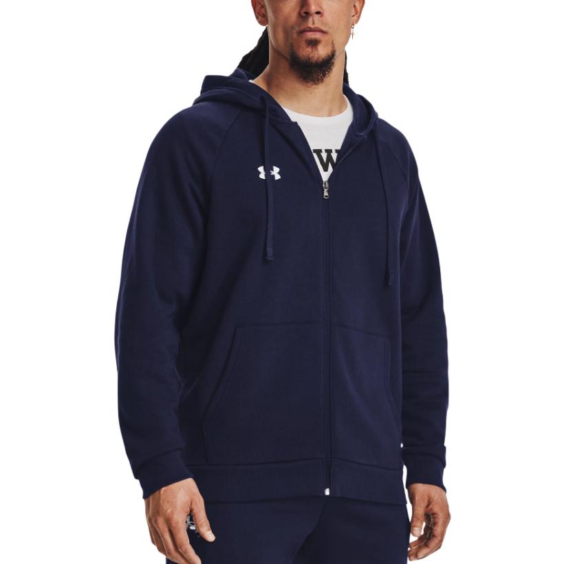 Under Armour Rival Fleece FZ Hooded Jacket 'Navy Blue' 1379767-410