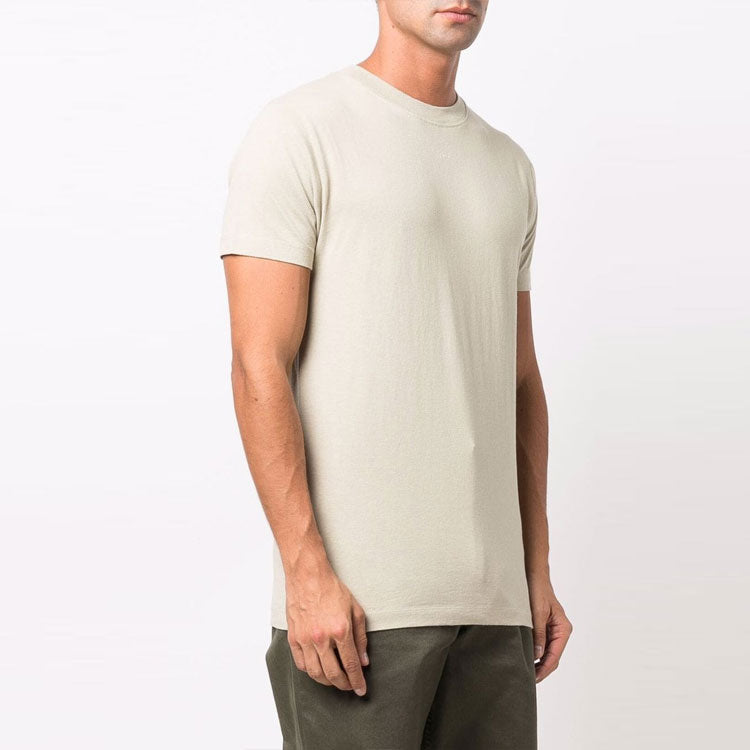 Off-White FW21 Back Arrow Pattern Short Sleeve Ordinary Version Beige OMAA027F21JER0071717