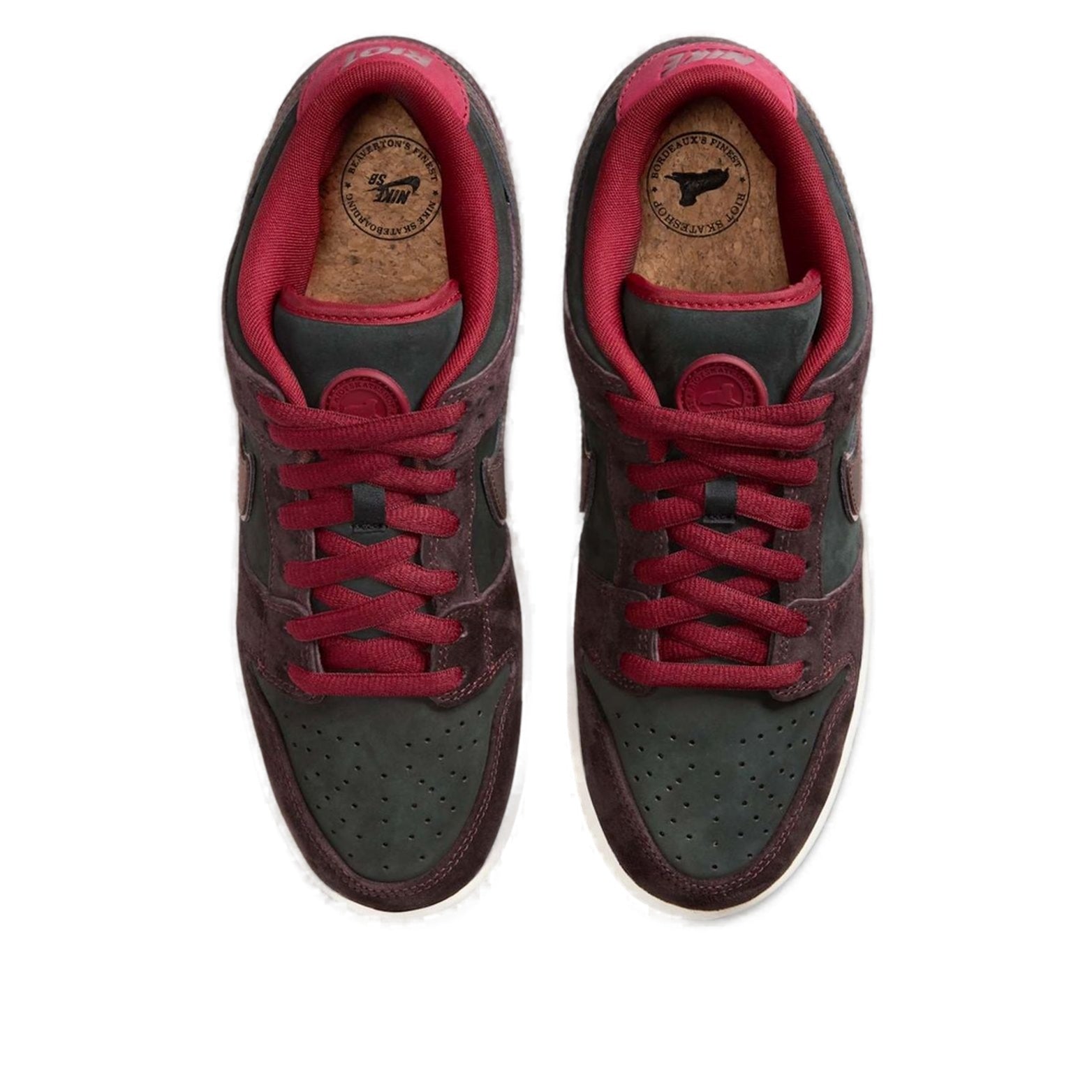 Nike x Riot Skateshop SB Dunk Low 'Mahogany Dark Beetroot' FZ1289-200