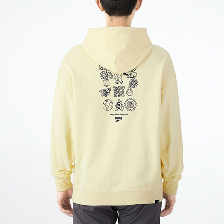PUMA Downtown Funny Logo Printing Sports Yellow 535412-41